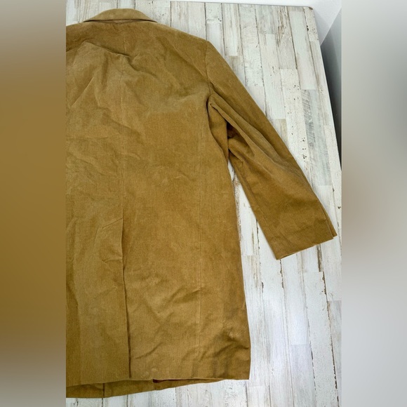 Vintage J. Crew Lined Trench Overcoat XL Tan - Picture 8 of 12